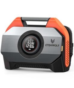 Alternative view of ETENWOLF VORTEX S6 Tire Inflator Portable Air Compressor for Heavy-duty Vehicle, Cordless Air Pump for Car & Inflatables with 19200 mAh Battery, 10...