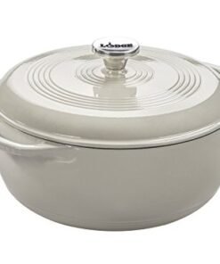 Alternative view of Lodge Essential Enamel Cast Iron Dutch Oven - Perfect for Bread Baking, Braising, Marinating & Slow Cooking - Features Moisture-Sealing Lid & Dual ...