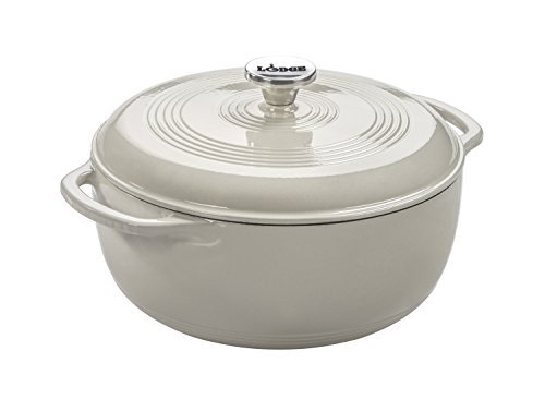 Lodge Essential Enamel Cast Iron Dutch Oven - Perfect for Bread Baking, Braising, Marinating & Slow Cooking - Features Moisture-Sealing Lid & Dual ... - Image 2