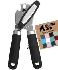 Alternative view of GORILLA GRIP Heavy Duty Stainless Steel Smooth Edge Manual Can Opener and Bottle Openers, Soft Comfortable Handle, Oversized Handheld Turn Knob, US...