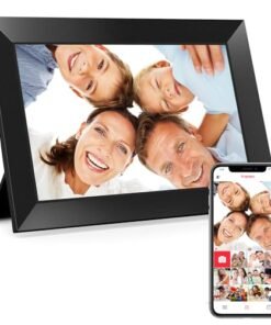 Alternative view of BIGASUO Digital Picture Frame, 10.1" Frameo Digital Frame WiFi with 32GB Memory, 1280x800 IPS Touch Screen, Send Photos/Videos from Your Phone Anyw...