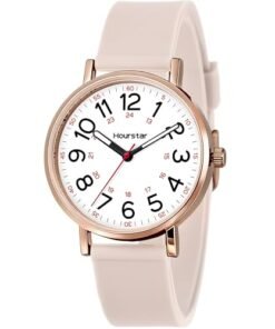 Alternative view of Women's Analog Nurse Watch with Second Hand for Nursing, 12/24 Time, Silicone Band, Easy Read