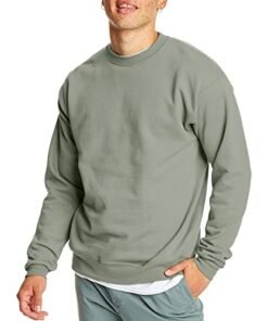 Alternative view of Hanes Men's Sweatshirt, EcoSmart Fleece Crewneck Sweatshirt, Big & Tall Available, 1 or 2-Pack