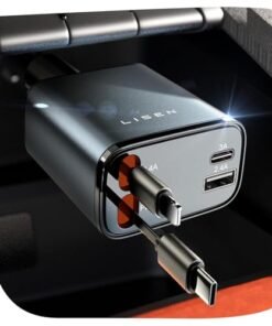 Alternative view of LISEN Retractable Car Charger, for Gifts for Him Her, Cars Adapter USB C Fast Charger, Car Accessories Gadgets for Men Women Travel Essentials Gift...