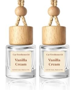Alternative view of HoogaLife Car Air Freshener Diffuser 2 Pack Hanging Air Freshener Diffuser - Vanilla Cream Fragrance Oil Air D iffuser for Car, 45+ days Long Lasti...