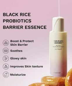 Alternative view of haruharu Wonder Black Rice Probiotics Barrier Essence, Skin Flooding & Layering, Strengthens Skin Barrier, Moisturizes, Glowy Radiant Skin, Ceramid...