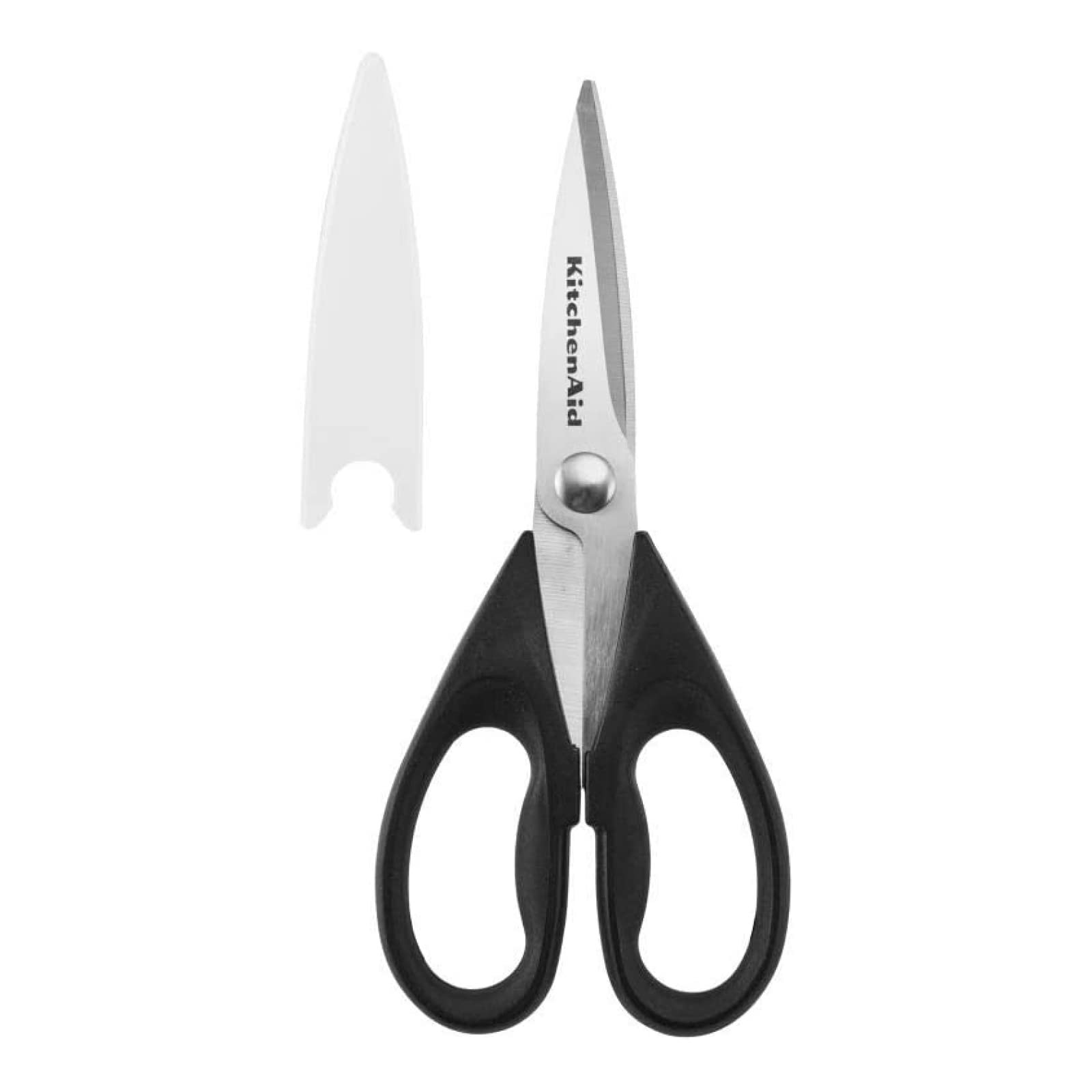 KitchenAid All Purpose Kitchen Shears with Protective Sheath Durable Stainless Steel Scissors, Dishwasher Safe, Soft Grip Comfort Handle, 8.72 Inch…