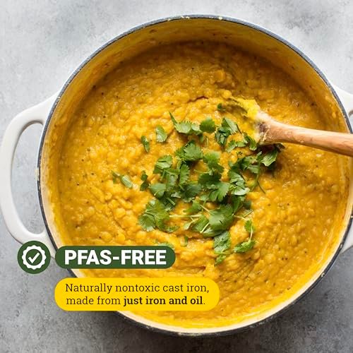 Lodge Essential Enamel Cast Iron Dutch Oven - Perfect for Bread Baking, Braising, Marinating & Slow Cooking - Features Moisture-Sealing Lid & Dual ... - Image 6