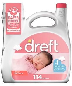 Alternative view of Dreft Stage 1 Newborn Baby Liquid Laundry Detergent, Gentle on Sensitive Skin, HE Compatible, 114 loads