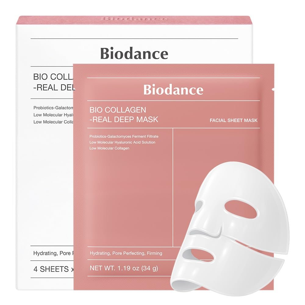 BIODANCE Bio-Collagen Real Deep Mask, Hydrating Overnight Hydrogel Mask, Pore Minimizing, Elasticity, Plumping Improvement, Korean Skin Care | 1.19…