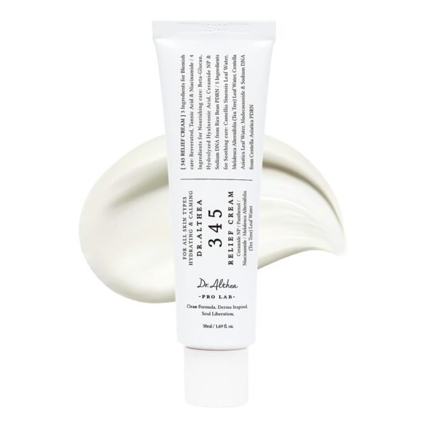 Dr.Althea 345 Relief Cream | Daily Face Moisturizer for Soothing Recovery and Blemish Care with PDRN & Niacinamide | Korean Vegan Skincare for All …