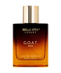 BellaVita Luxury G.O.A.T. Men's Eau De Parfum (3.4 fl.oz) | Natural Refreshing Notes of Bergamot, Lavender, Vetiver & Patchouli Oriental | Fresh Pe...
