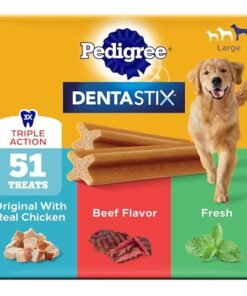 Alternative view of Pedigree Dentastix Large Dog Treats, Original, Beef & Fresh, 2.73 lb. Variety Pack (51 Treats Total)