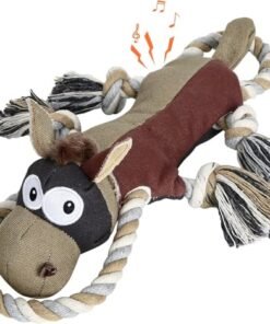 Alternative view of IOKHEIRA Dog Toys for Aggressive Chewers,Tough Indestructible Dog Toys,Squeaky Toys for Large Dogs,Durable Dog Chew Toys (Auburn)