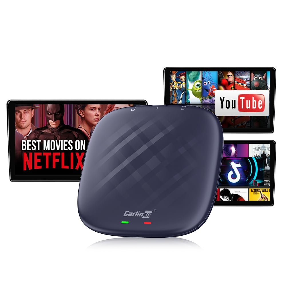 CarlinKit CarPlay Box Streaming Device for Car – YouTube, TikTok, Netflix CarPlay Adapter | Convert Wired to Wireless CarPlay & Android Auto | Andr…