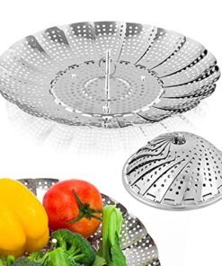 Alternative view of Vegetable Steamer Basket, Premium Stainless Steel Veggie Steamer Basket - Folding Expandable Steamers to Fits Various Size Pot Small by SAYFINE (5....