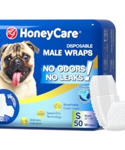 Alternative view of HONEY CARE All-Absorb A26 Male Dog Wrap, 50 Count, Small