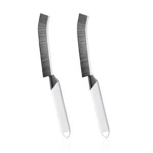 Household Thin Cleaning Brushes,2pcs Hard Bristle Grout Scrub Brush Tool for Cleaning Tight Spaces in Home Kitchen Bathroom