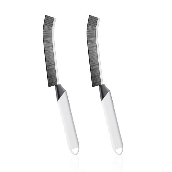 Household Thin Cleaning Brushes,2pcs Hard Bristle Grout Scrub Brush Tool for Cleaning Tight Spaces in Home Kitchen Bathroom