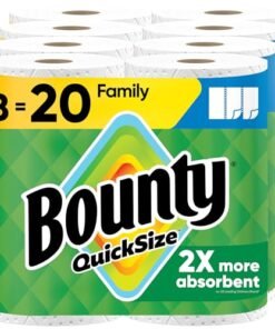 Alternative view of Bounty Quick Size Paper Towels, White, 8 Family Rolls