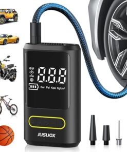Alternative view of Tire Inflator Portable Air Compressor, Electric Bike Pump with Digital Pressure Gauge, 150 PSI Cordless Air Pump for Car Tires, Motorcycle, Bicycle...