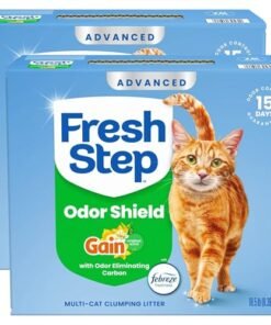 Alternative view of Fresh Step Odor Shield Advanced Multi Cat Clumping Litter with Febreze Freshness, Gain Original Scent, 18.5 lb Each, Pack of 2