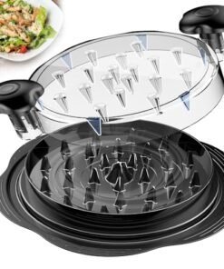 Alternative view of Chicken Shredder Large Chicken Breast Shredder Tool Twist with Brush&Fork, Visible Meat Shredder Machine, Strong Anti-Slip Strip, Ergonomic Handle,...