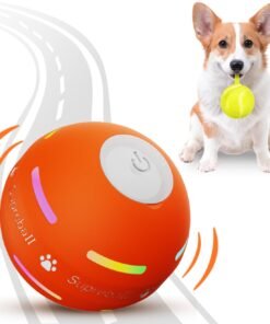 PetDroid Interactive Dog Toys Dog Ball, [Newly Upgraded] Durable Motion Activated Automatic Rolling Ball Toys for/Small/Medium/Large Dogs,USB Recha...