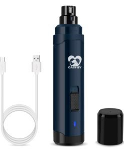 Casfuy Dog Nail Grinder Upgraded - Professional 2-Speed Electric Rechargeable Pet Nail Trimmer Painless Paws Grooming & Smoothing for Small Medium ...