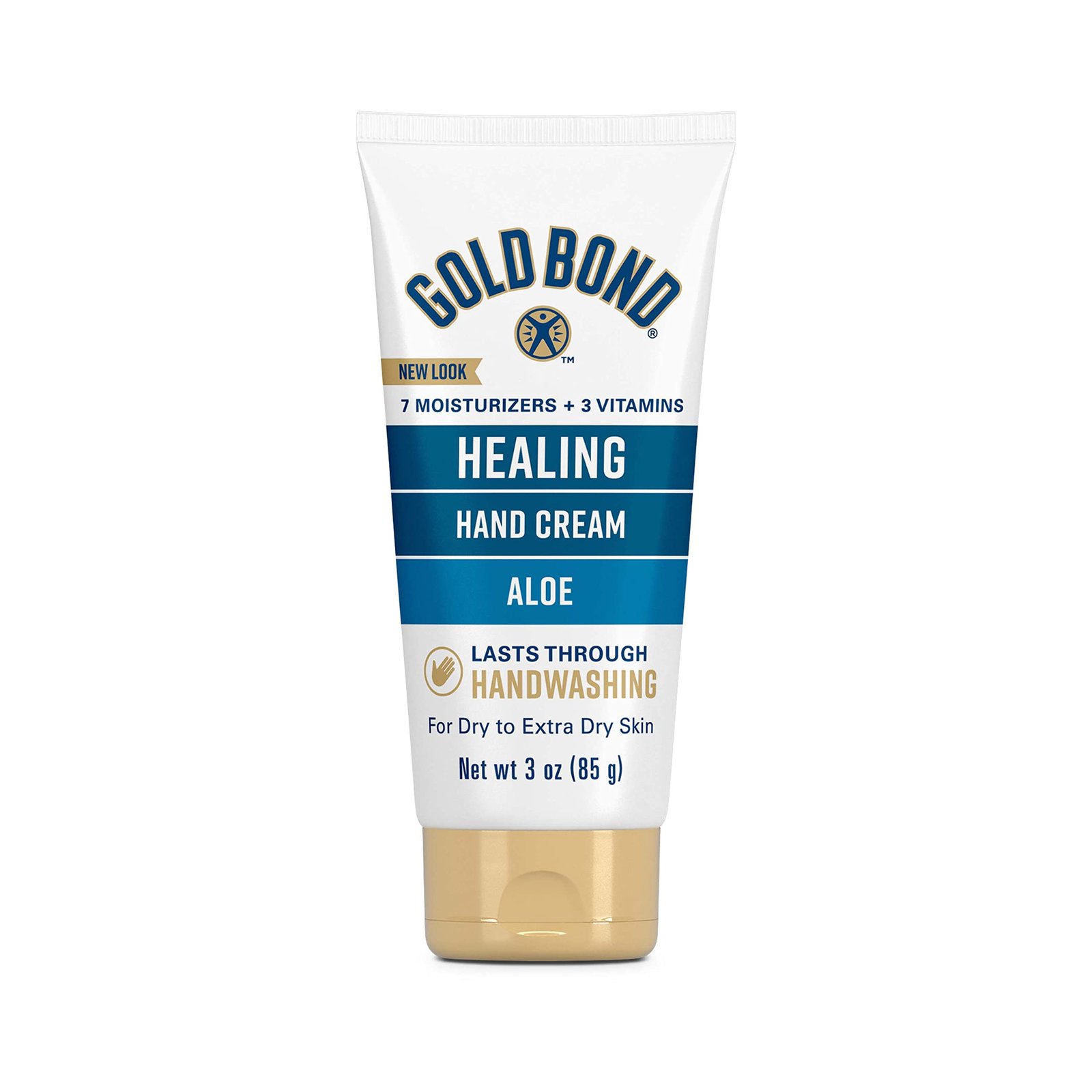 Gold Bond Healing Hand Cream, 3 oz Hand Cream With Aloe, Moisture That Lasts Through Handwashing