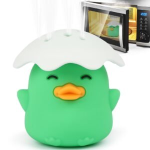 Microwave Steam Cleaner, Duck Microwave Cleaner, Just Add Vinegar and Water, Cut Cleaning Time by Half, Kitchen Gifts Accessories Gadgets (Green)