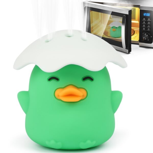 Microwave Steam Cleaner, Duck Microwave Cleaner, Just Add Vinegar and Water, Cut Cleaning Time by Half, Kitchen Gifts Accessories Gadgets (Green)