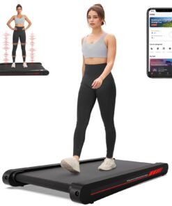 Sperax Walking Treadmill Pad with APP, 3 in 1 Under Desk Treadmill, 400W Low Noise Walking Vibration Pad with Remote Control,Portable Treadmills fo...