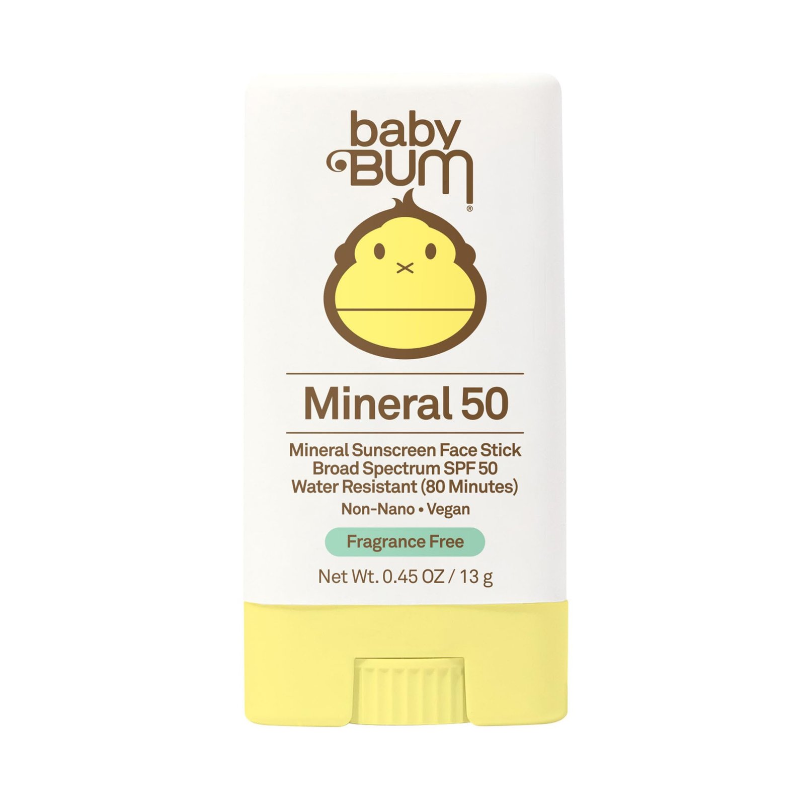 Sun Bum Baby Bum Mineral SPF 50 Sunscreen Stick – Hawaii 104 Act Compliant (Without Octinoxate & Oxybenzone) – UVA/UVB Face and Body Protection – U…