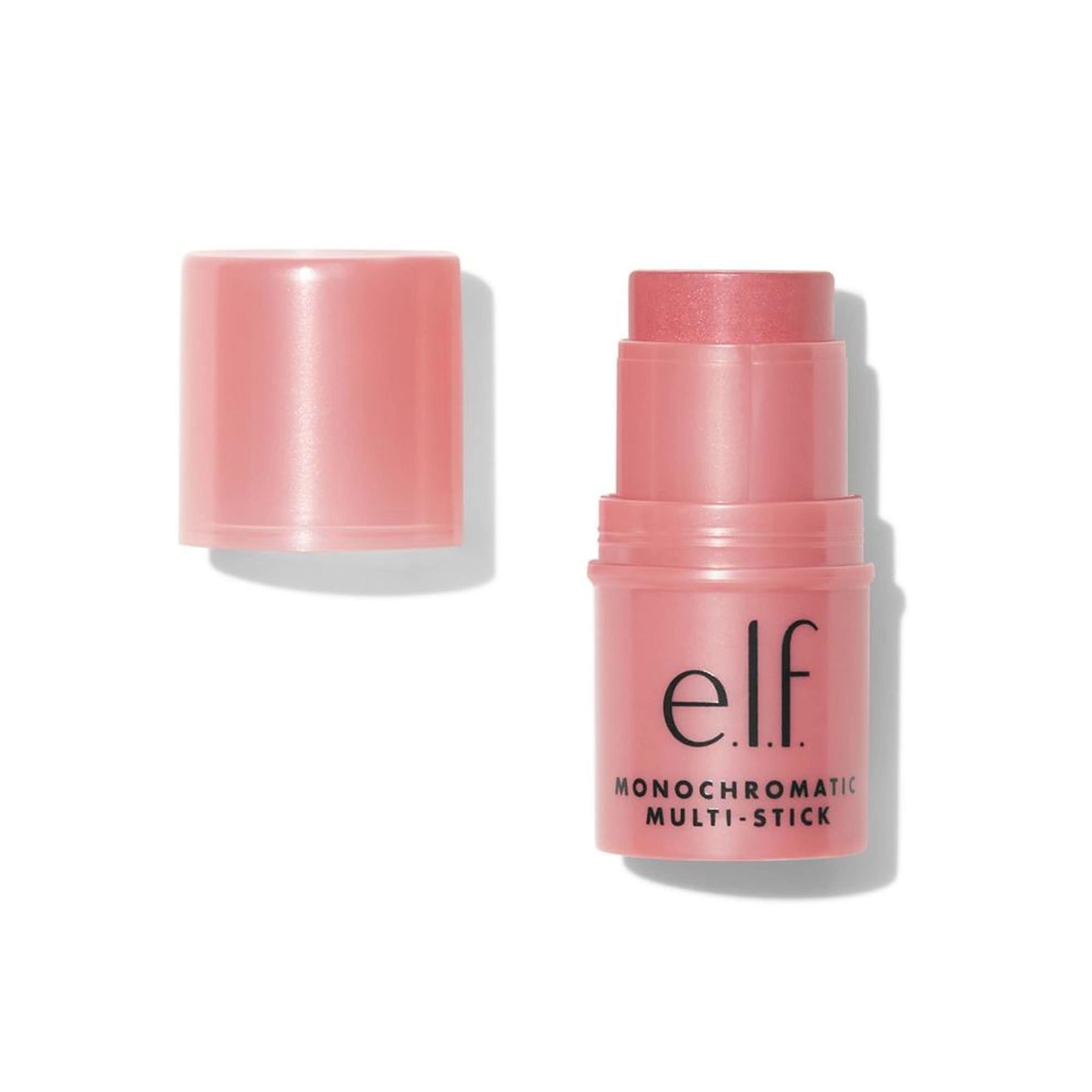 e.l.f. Monochromatic Multi Stick, Travel-Sized Luxuriously Creamy & Blendable Color, For Eyes, Lips & Cheeks, Dazzling Peony, 0.17 Oz