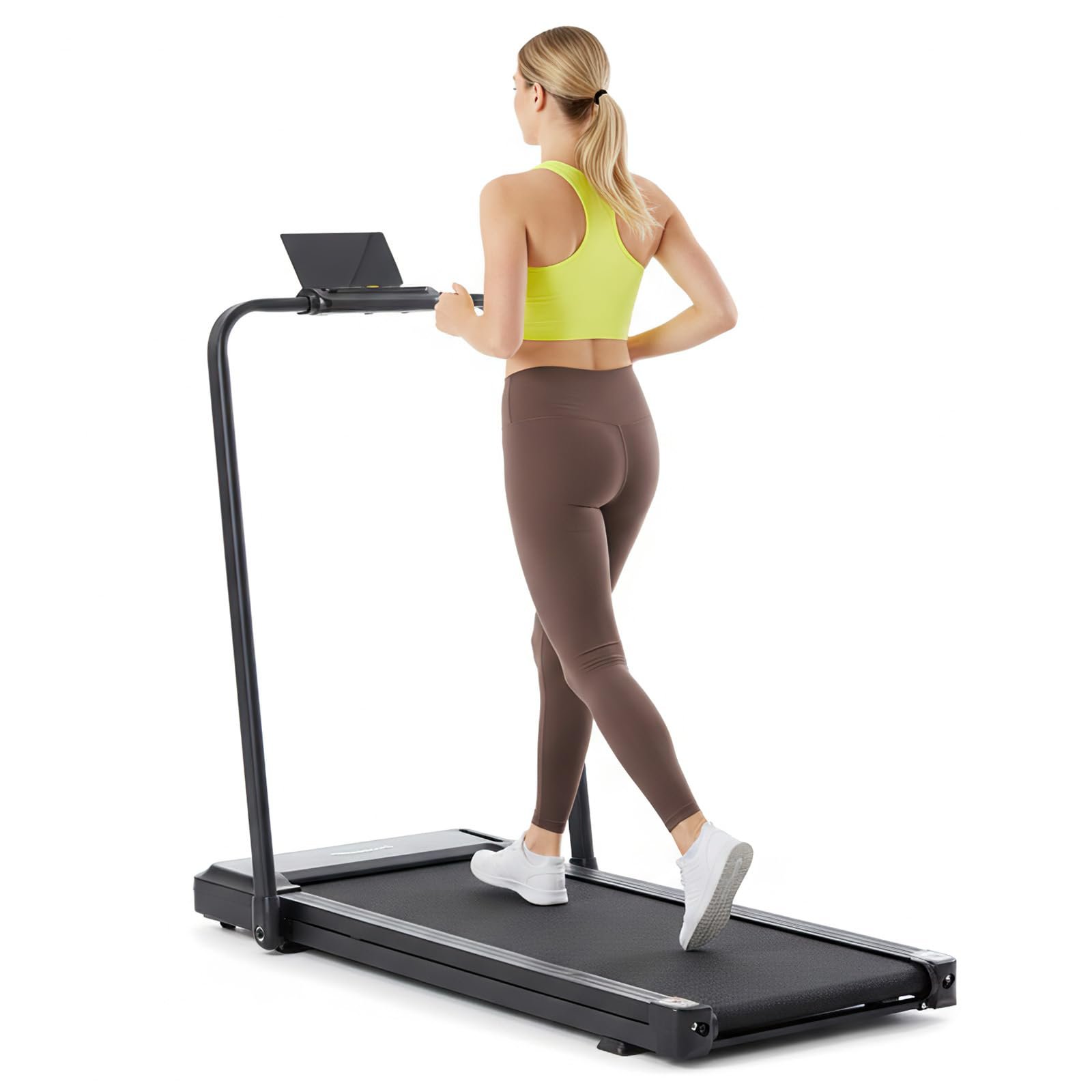 Sweetcrispy Compact Treadmill for Small Spaces, Quiet Under-Desk Walking Pad, Slim & Portable Design for Home Office Workouts, Easy to Store, Ideal…