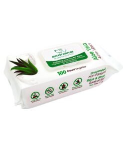 Best Pet Supplies Pet Wipes for Dogs - Dog Wipes Cleaning Deodorizing, for Coats, Ears, Paws - Hydrating, Aloe Vera