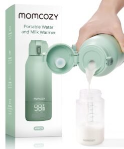 Momcozy Portable Milk Warmer for Travel – Dual Heating Modes for Breast Milk & Water, Portable Bottle Warmer with Fast Heating & Long Battery Life,...