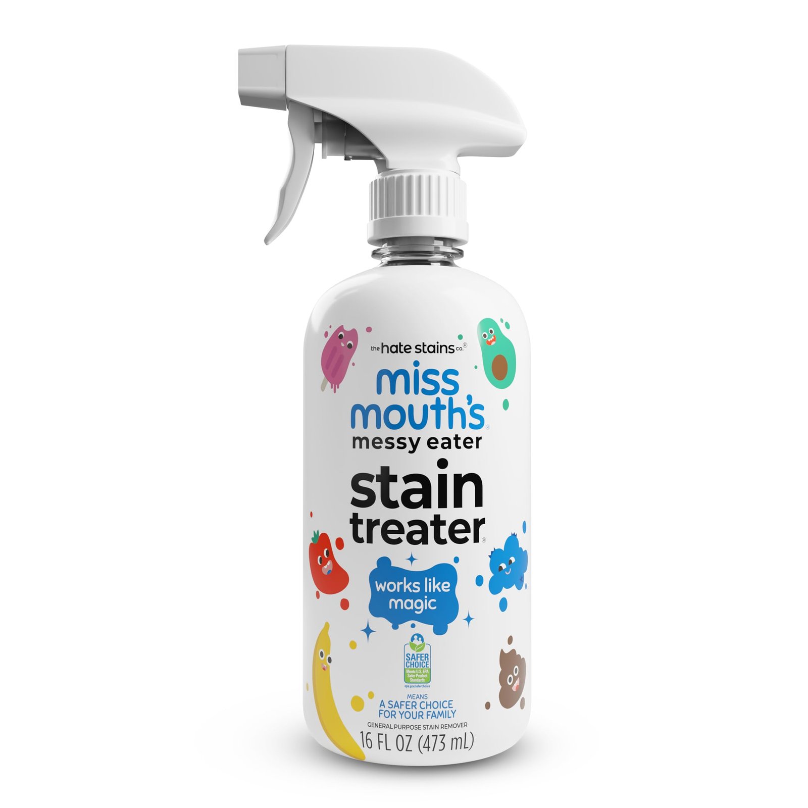 Miss Mouth’s Messy Eater Stain Treater Spray – 16oz Stain Remover – Newborn & Baby Essentials – No Dry Cleaning Food, Grease, Coffee Off Laundry, U…