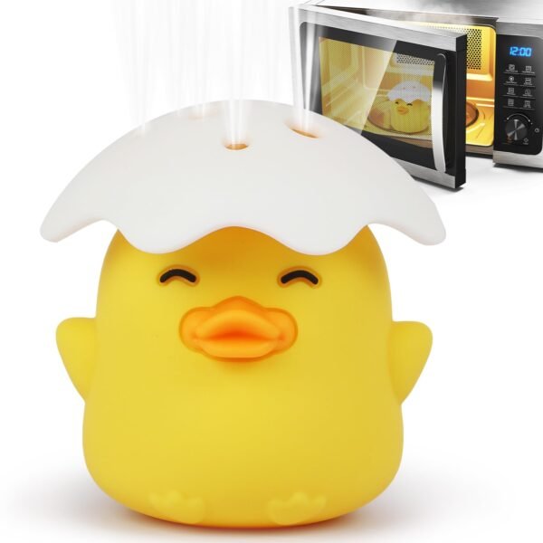 Microwave Steam Cleaner, Duck Microwave Cleaner, Just Add Vinegar and Water, Cut Cleaning Time by Half, Kitchen Gifts Accessories Gadgets (Yellow)
