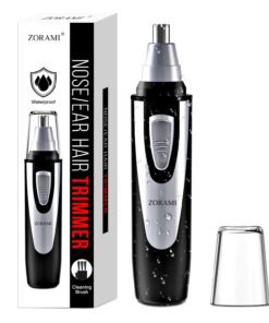 Ear and Nose Hair Trimmer Clipper - 2025 Professional Painless Eyebrow & Facial Hair Trimmer for Men Women, Battery-Operated Trimmer with IPX7 Wate...
