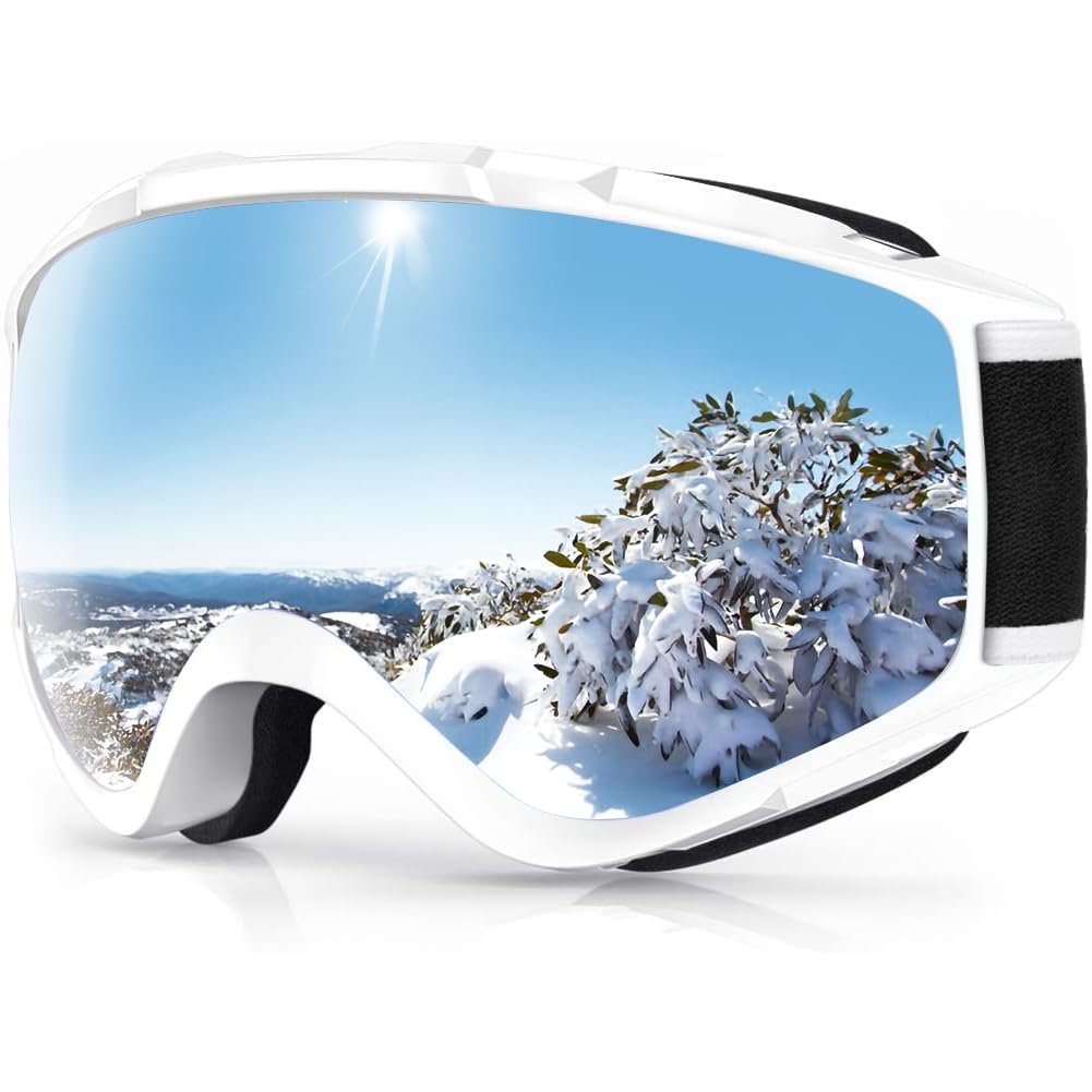 findway Ski Goggles OTG – Over Glasses Snow/Snowboard Goggles for Men, Women & Youth – 100% UV Protection