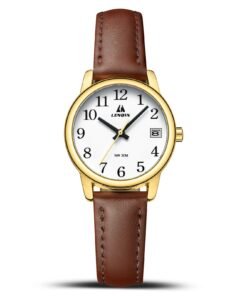 LN LENQIN Ladies Watches Analog Quartz Watch for Women Waterproof Women's Wrist Watches Easy Reader Womens Watch with Leather Strap