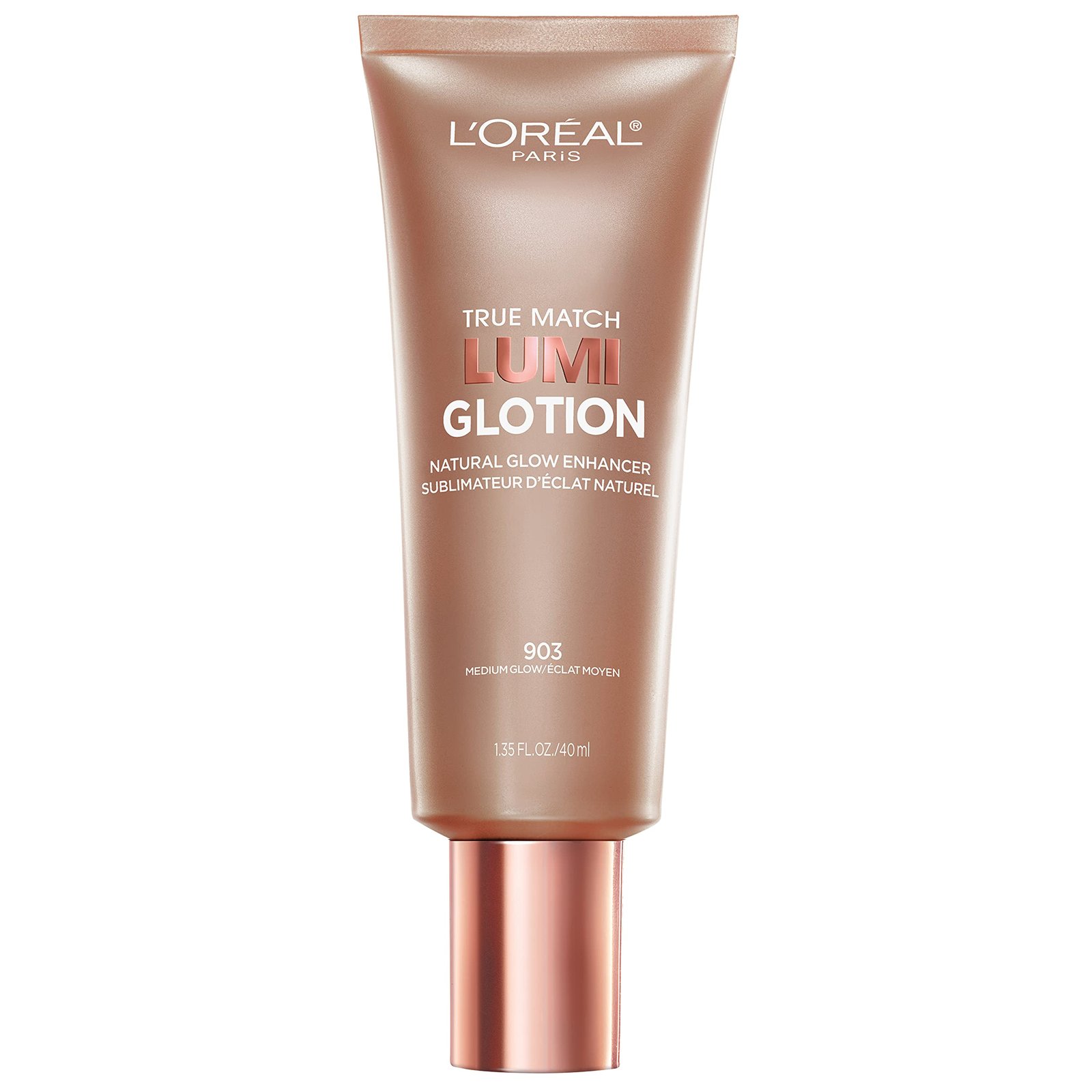 L’Oreal Paris Makeup True Match Lumi Glotion, Natural Glow Enhancer, Illuminator Highlighter, Bronzing Drops For a Sun-Kissed Glow, 903 Medium