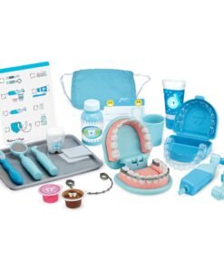 Melissa & Doug Super Smile Dentist Play Set, 25-Piece Dentist Kit with Oversized Teeth, Large Tools & Accessories, Kids Toys for Girls & Boys 3+