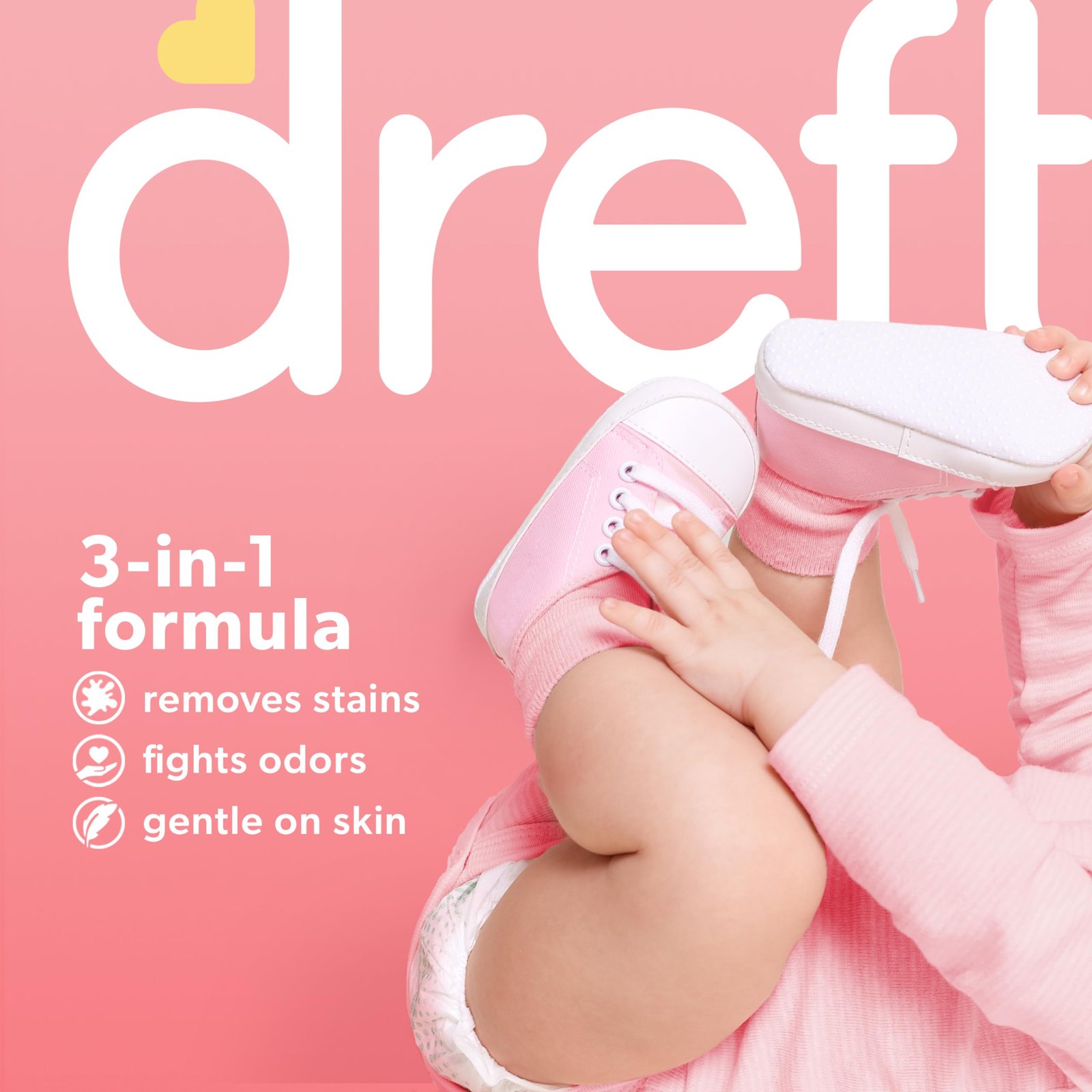 Dreft Stage 1 Newborn Baby Liquid Laundry Detergent, Gentle on Sensitive Skin, HE Compatible, 114 loads - Image 9