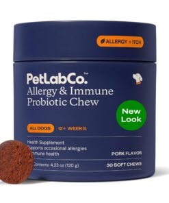 PetLab Co. Allergy & Immune Probiotics for Dogs, Support Seasonal Allergies, Gut & Digestive Health - Pork Flavor - 30 Soft Chews - Packaging May Vary