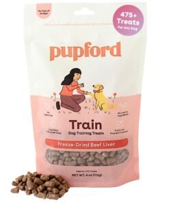 Pupford Freeze Dried Training Treats for Dogs & Puppies, 475+ Three Ingredient Bites (Beef Liver, 4 oz)