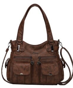 Purses and Handbags for Women Large Hobo Shoulder Bags Soft PU Leather Multi-Pocket Tote Bag | Large, Soft, PU Leather, Multi-Pocket