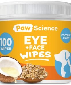 Dog Eye Wipes - Hypoallergenic Eye & Face Wipes for Dogs, Cats, & Puppy - Pet Tear Stain Remover & Cleaner - Gently Cleans & Removes Discharge, Cru...